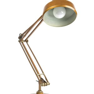 isolated portrait of a vintage table lamp